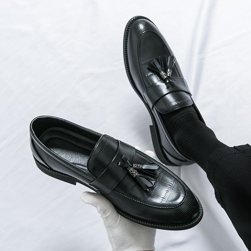 Мужские туфли с кисточками в стиле ретро, черные, коричневые, удобные туфли для вождения, деловые офисные формальные туфли, размеры 38-46, мужская обувь