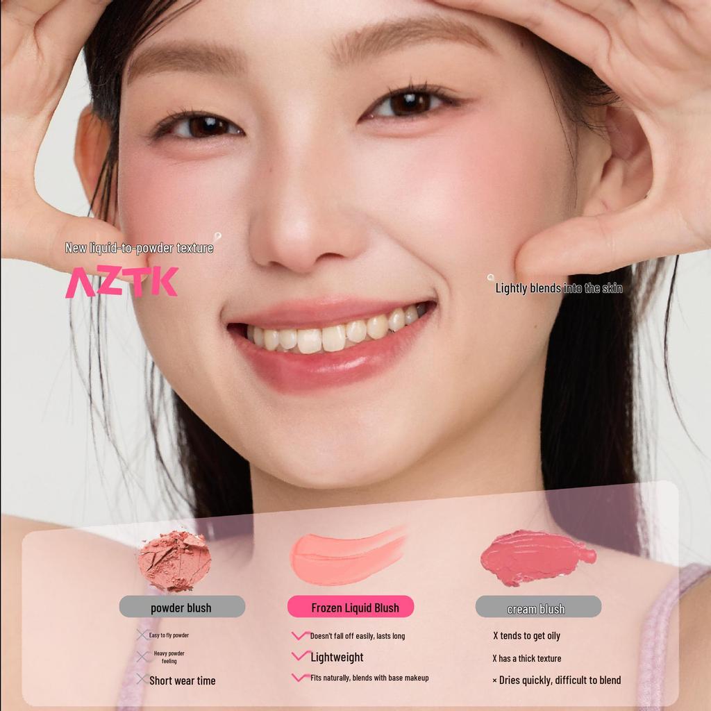 AZTK Liquid Matte Blush & Bronzer for Contouring and Highlighting In Blue and Purple Shades