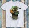 Chameleon Plays The Guitar Music Meme Anime Manga Funny Gift Tee T Shirt M1424