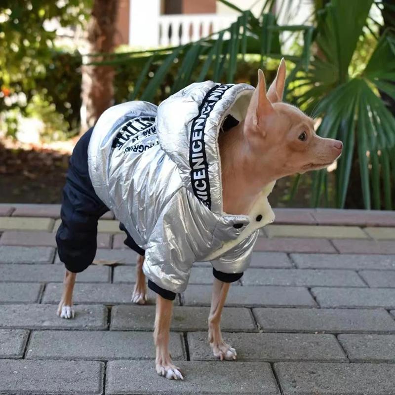 Водонепроницаемая куртка для собак на зиму, теплые пальто, водонепроницаемая одежда для домашних животных для маленьких собак, щенков, пуховик, утолщенный комбинезон для собак