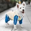 Dog Raincoat Waterproof Hooded Pet Rain Jacket Full Wrap Poncho with Reflective
