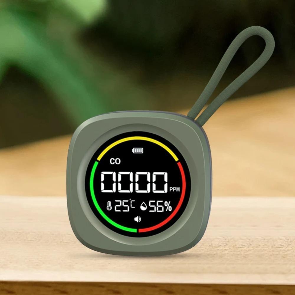 High Definition LCD Display Carbon Monoxide Detector Temperature Humidity Detector  Outdoor Camping
