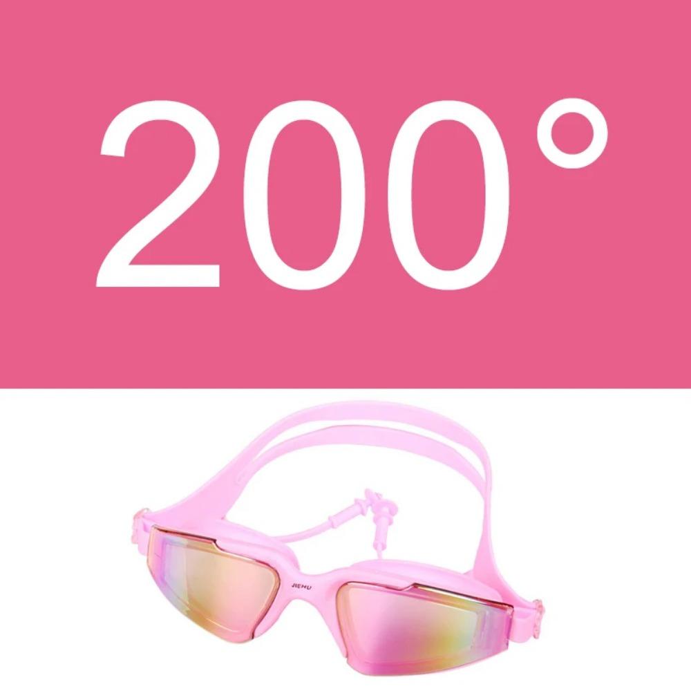 Взрослые Мужчины Женщины Подростки Близорукость -1,5 до -6,0 Очки для плавания Противотуманные очки HD для плавания Диоптрийные очки для водного спорта с берушами