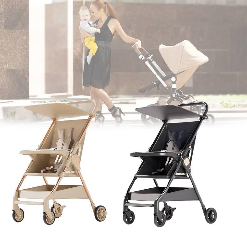 Versatile Collapsible Pocket Stroller Easy To Use Lightweight Child Carrier In Two Colors