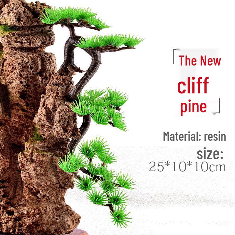 Fish Tank Decoration: Simulated Plants, Water-Absorbing Stones, Micro Landscape Ornaments