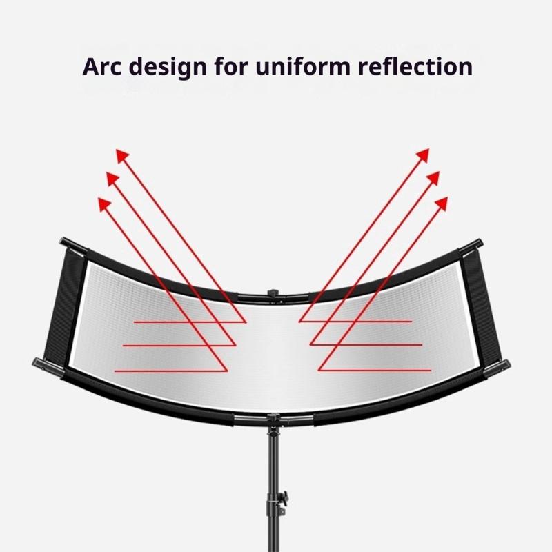 U Shaped Curved Photography Reflector Professional Studio Reflective Screen For Portrait Product Wedding Photography