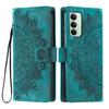 For Xiaomi Redmi 15 5G (EU) (171mm)/4G (EU) (171mm) Case Imprinted Totem Skin Feel Wallet Leather Phone Cover with Hand Strap