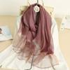 Solid Color Scarf Women'S Fashion Imitation Silk Scarf Long Spring And Autumn Mother Versatile Silk Scarf
