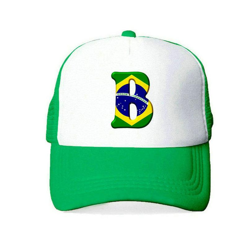Men Women Football Brazil Team Snapback Cap 2018 Brazil Fan Soccer Sports Cap Yellow Green Brazil National Parrot Flag Hat YY456