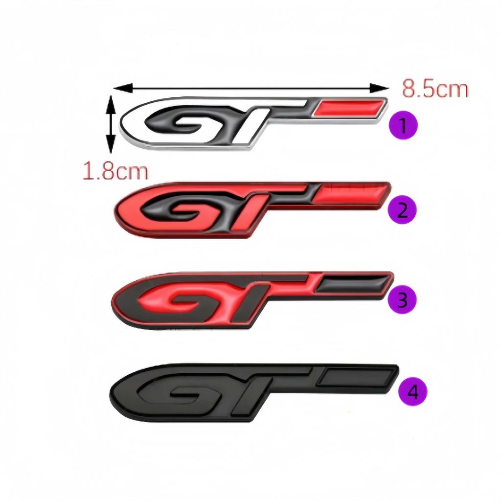 Металлическая наклейка на крыло автомобиля GT GTLINE, значок-эмблема на задний багажник