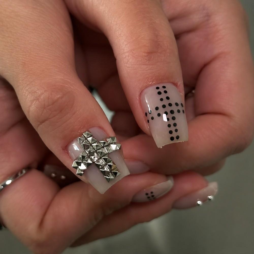 6 Grids/Box Nail Art Rivets Kit Metal Spike Studs DIY Nail Embellishments Gothic
