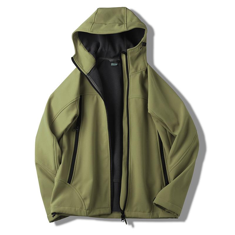 Мужская водонепроницаемая теплая куртка с капюшоном для улицы, спринтерская куртка