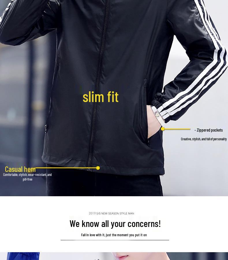 2023 Men's Lightweight Hooded Sun Protection Jacket - Casual, Versatile, Thin, Breathable Summer Coat for Couples