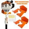 Grass Trimmer Rack Wall Mount Weedeater Hanger Heavy Duty Steel Weed Wacker Hooks Garage Organizer for Hedge Trimmer Garden Power Tool