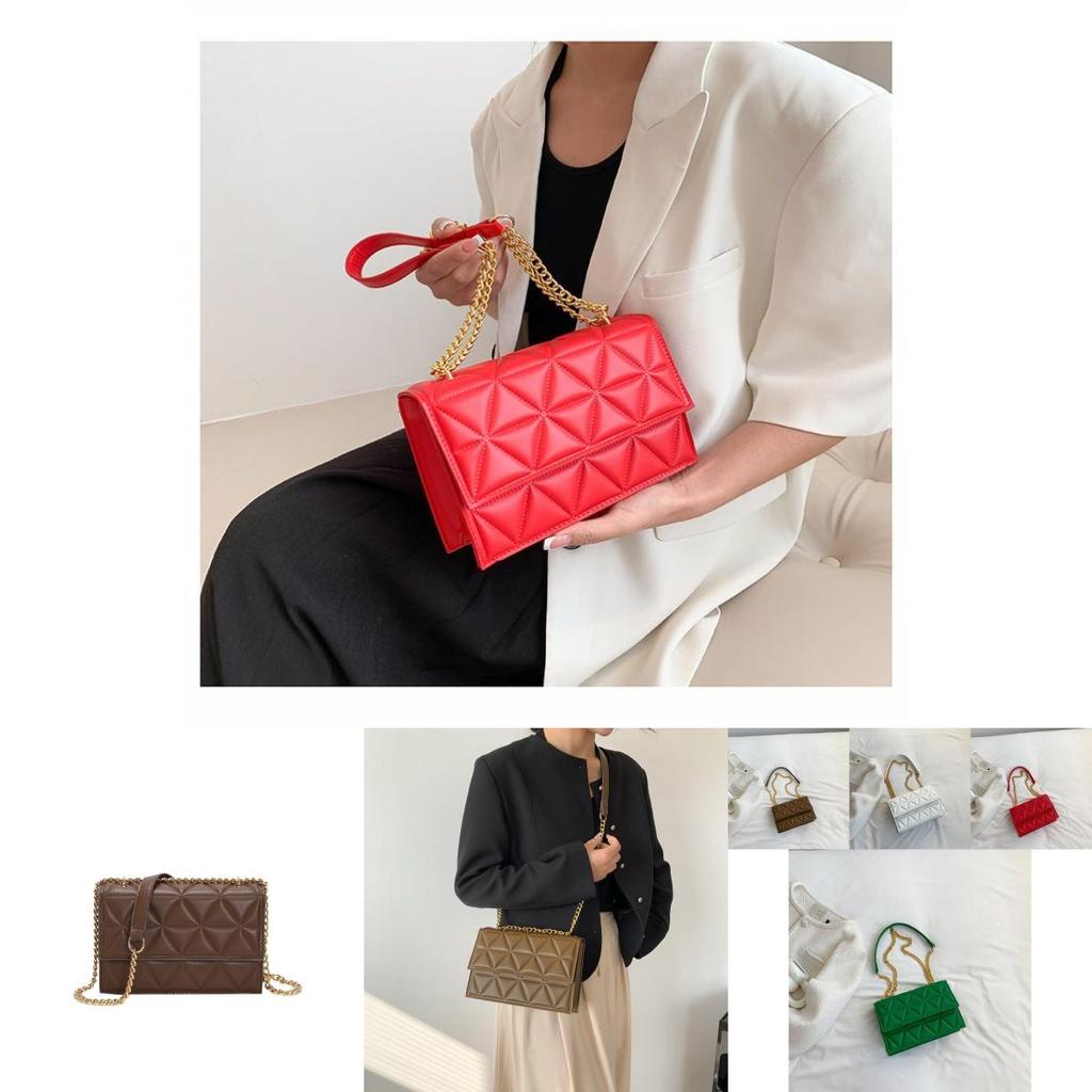 Stylish Pu Leather Small Box Handbag For Women With Magnetic Closure And Sleek Design