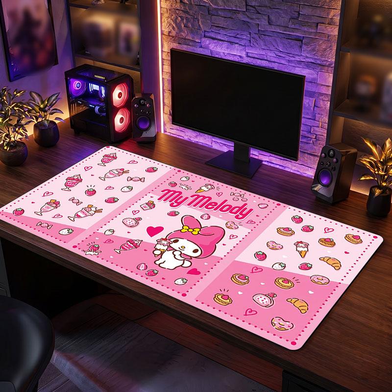 Big Mouse PadMy Melody Extended Soft Desk Mat Gaming Office Computer Table Decor Mat