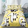 Panda Printed 2/3pcs Bedding Set Bamboo Duvet Cover For Adult Child Bedclothes And Pillowcases Comforter Covers Bed Sets
