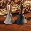 Retro Cast Iron Hand Bell Multi-Purpose Bells for Craft Wedding Decoration Alarm School Church Classroom Bar Hotel Vintage Bell