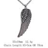 Valentine's Day Vintage Necklace Angel Wings 45cm Or 70cm Long Chain Necklace Women's Bags Choker Necklace
