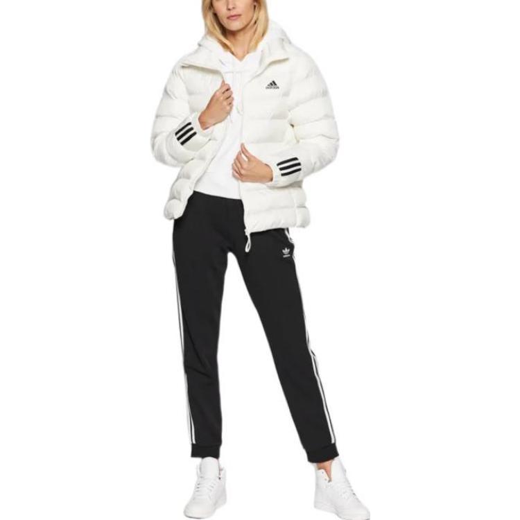Adidas 3 Stripes Puffer Jacket Women's White (Unisex) Puffer Jackets GT1713