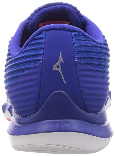 Mizuno Кроссовки Wave Shadow 4 для бега, Синий/Белый/Розовый, Размер 22.5 см, 2E