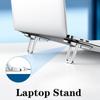 1 пара регулируемых складных подставок для ноутбука, пластиковая мини-подставка, портативная подставка для ноутбука, компактная подставка для клавиатуры