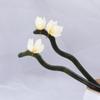 Палочки для волос из ацетата с цветком, корейские заколки Hanfu, женские палочки для волос, китайская вилка для волос, деревянная заколка для волос