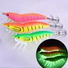 Fluorescent Squid Hook Soft-footed Artificial Squid Jig Fishing Accessories Wood Shrimp Ocean Rock