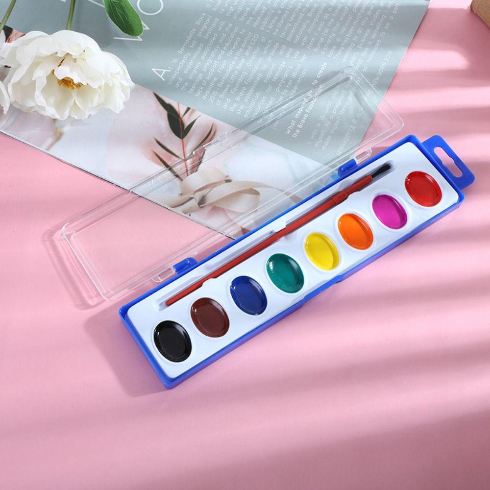 Washable Watercolor Paint Palette 8/12/16 Colors Water Color Paints Watercolor Paint Set  for Kids