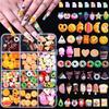 Lollipop Bead Butterfly 3D Resin Nail Charms Mix Colors Nail Accessories  DIY Manicure