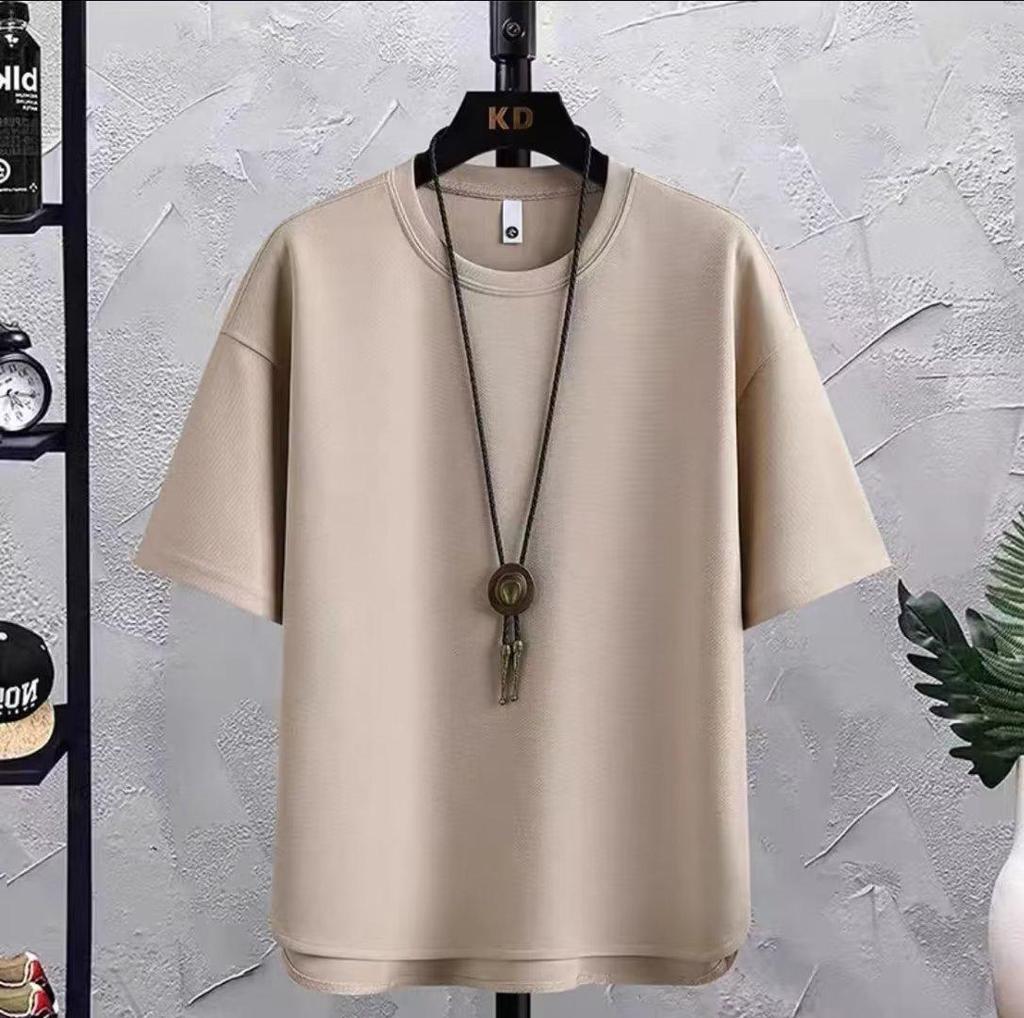 Мужской летний костюм-двойка: Футболка с круглым вырезом и дышащие шорты