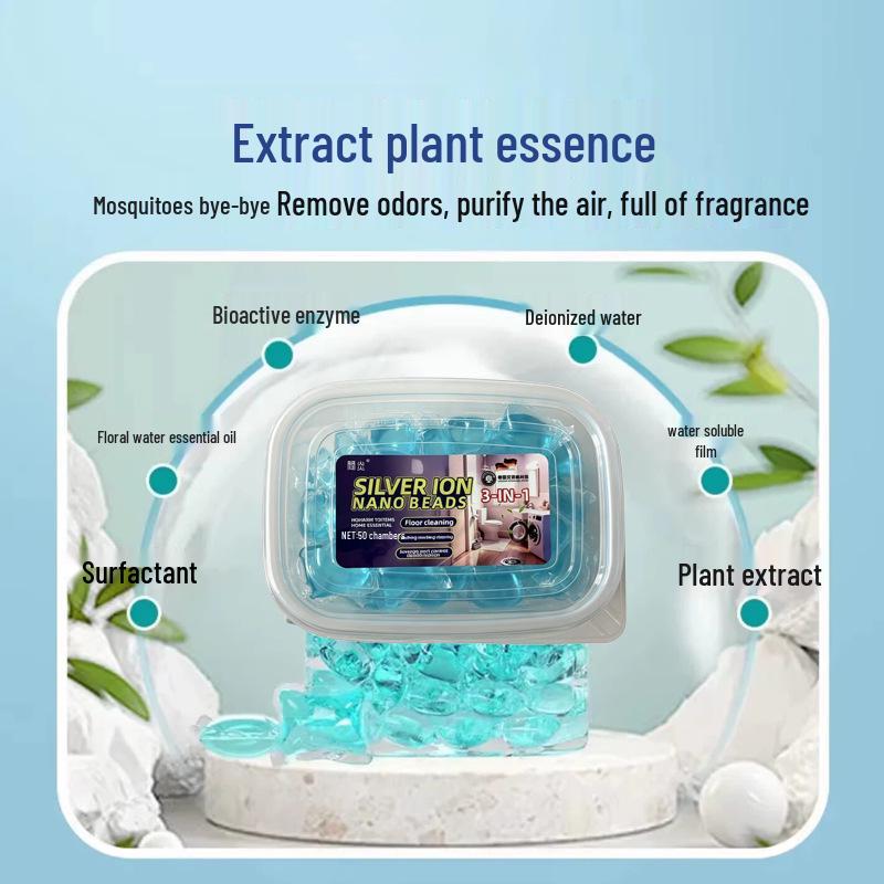Silver Ion Nano Gel Beads: Powerful Pipe Deodorizer & Anti-Backflow Odor Eliminator