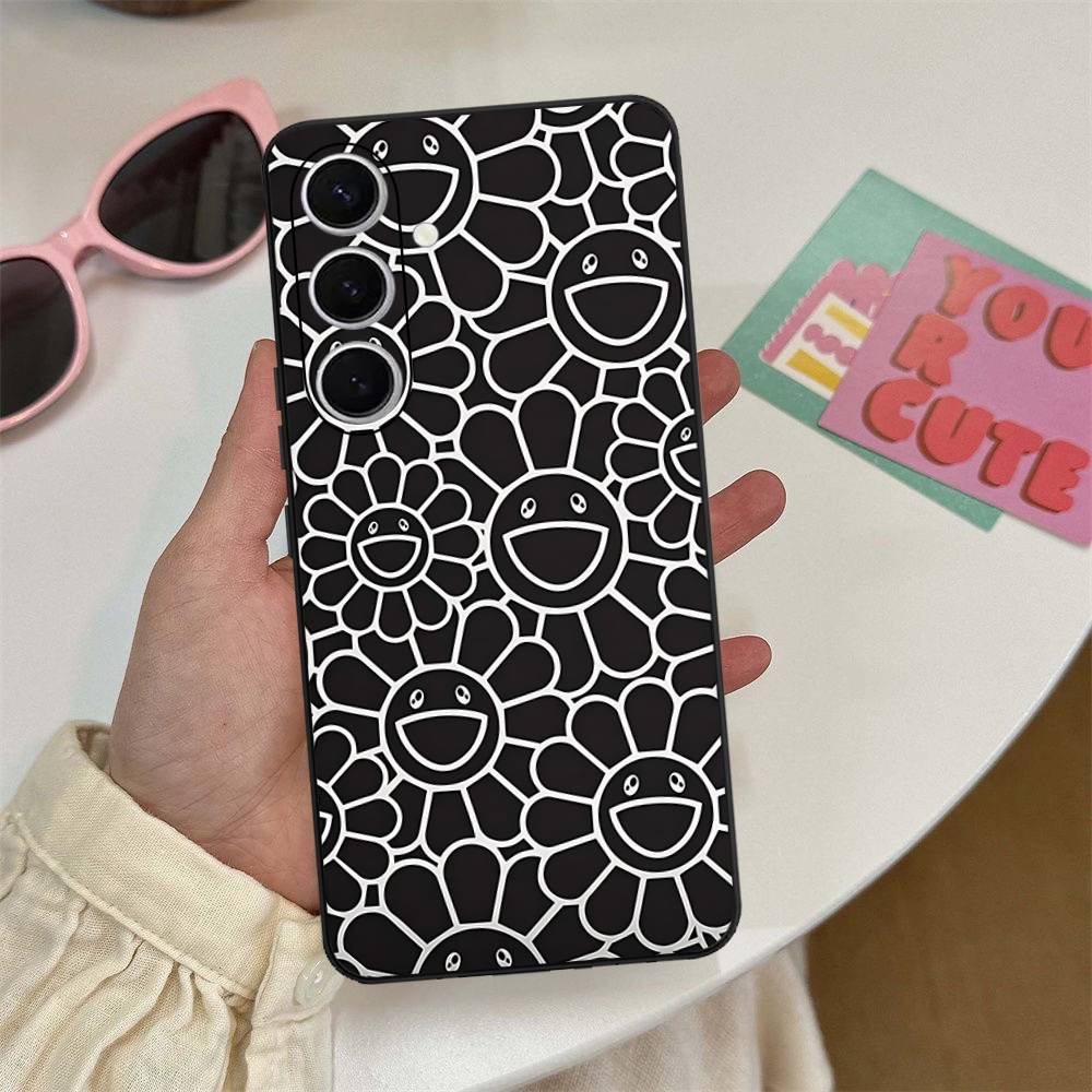 Чехол для телефона T-Takashi Flower M-Murakami для Samsung S 24 Fe 25 Ultra Plus 20 Lite 21 30 22 23 24 22 Ultra 5G Fundas