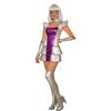 Halloween Female Astronaut Robot Outer Space Silver Sexy Uniform, Stage Performance Costume