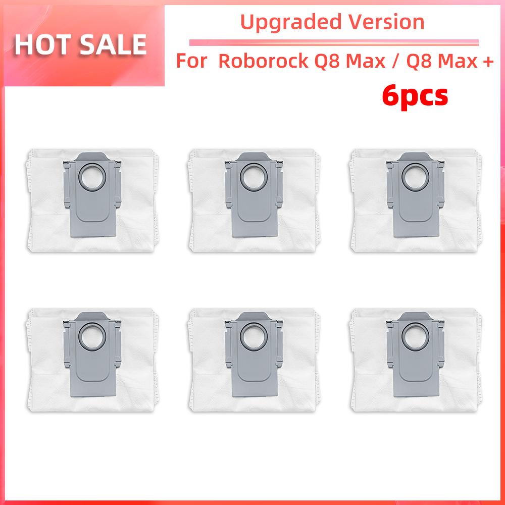 Совместимость с Roborock Q5 Pro / Q5 Pro+ / Q8 Max / Q8 Max+ Основная боковая щетка HEPA-фильтр Насадка для швабры Детали пылесборника Аксессуары