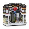 1pc Spice Rack, 2 Tier Spice Rack, Height Adjustable, Rotating Storage Organiser for Jars and Bottles, Rotating Turntable Shelf