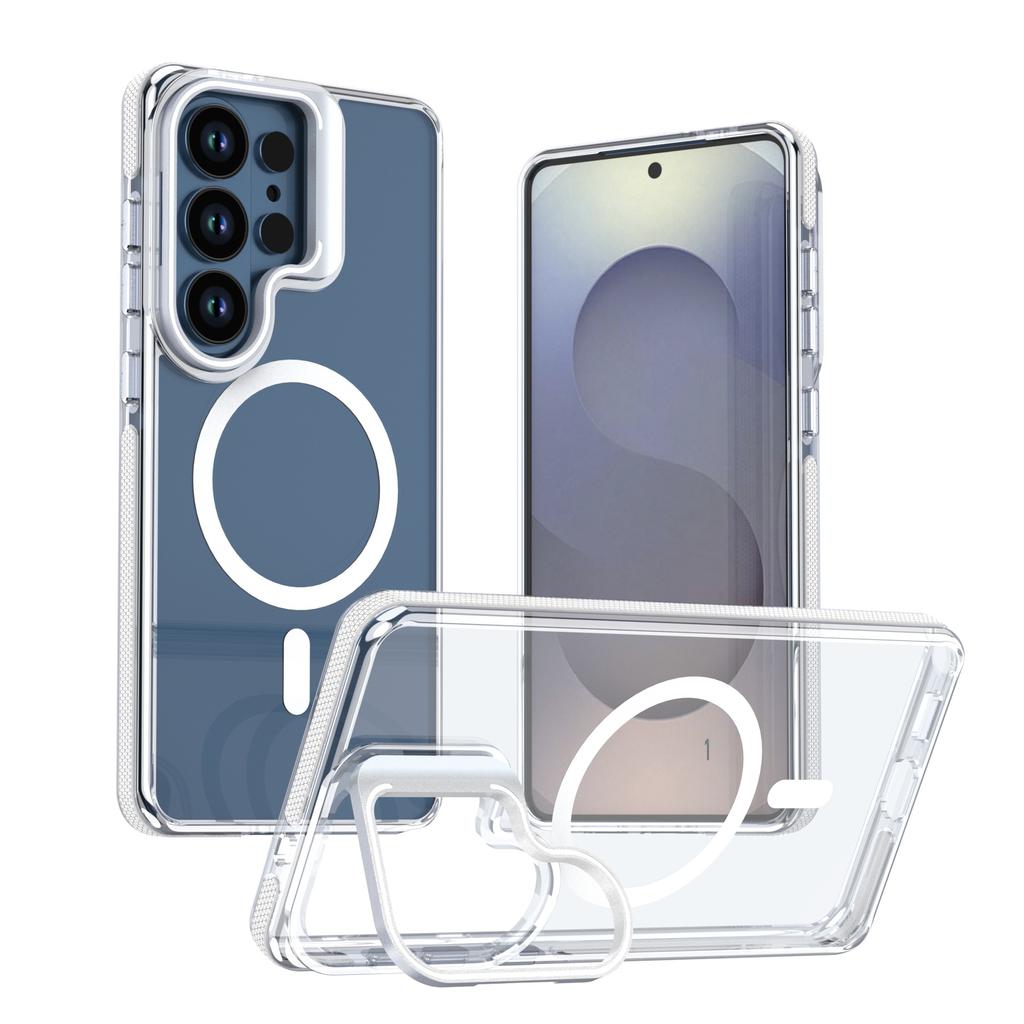 Применимо для Samsung S26Ultra второго поколения Xuncai магнитный держатель-присоска чехол для мобильного телефона S26 прозрачный A57 противоударный защитный чехол