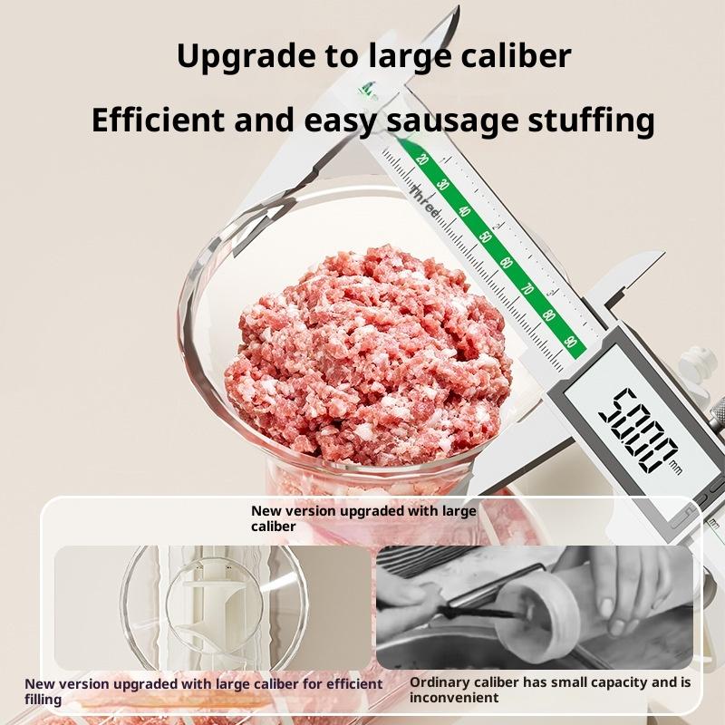 Manual Sausage Stuffer Machine Meat Grinder Filling Maker With Tubing Units For Homemade Production