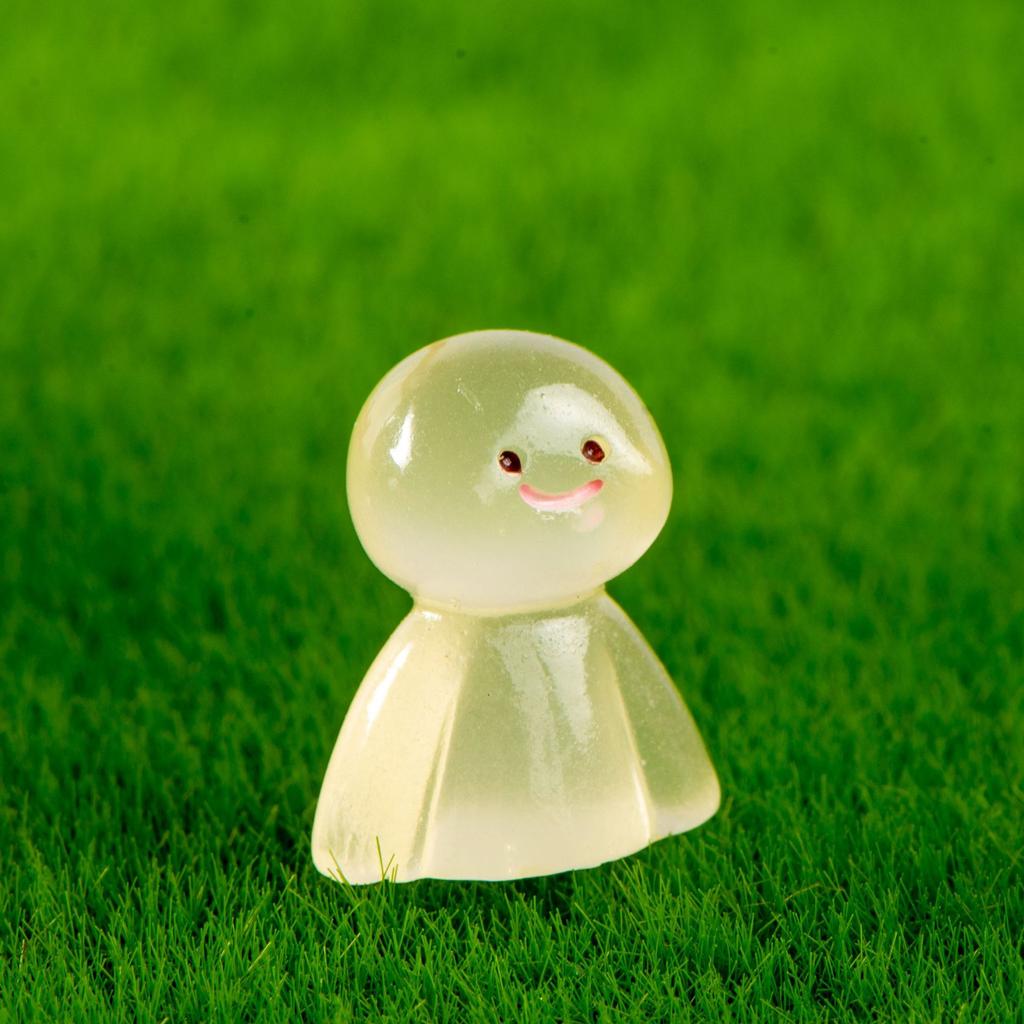 Micro Landscape Decoration Colorful Cartoon Rainy Day Doll Glow-in-the-dark Resin Decoration Office Desktop Car Accessories