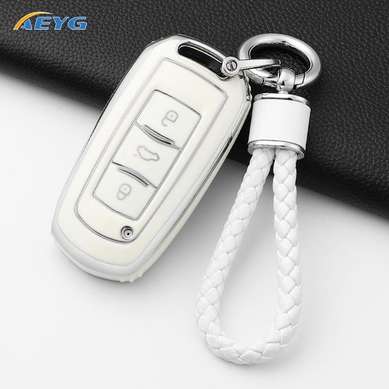 Чехол-обложка из ТПУ для автомобильного ключа Geely Emgrand 7 Gx3 Atlas Gs Nl3 Gili Emgrand 7 Ex7 Gt Gc9 Защитный корпус Аксессуары для брелока