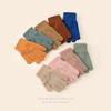 Kids' Candy Color Knit Winter Gloves - Warm, Thin, Five-Finger Design for Boys and Girls