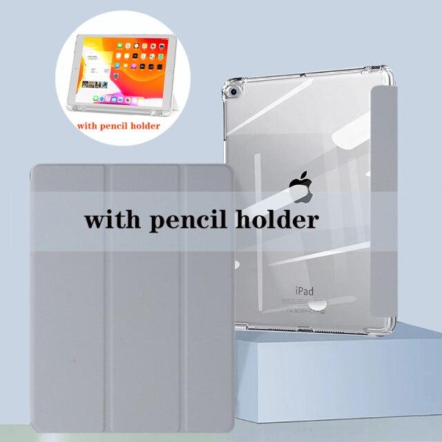 Чехол для iPad Pro 11 10,5 Air 3 Smart Cover 2019 iPad 10,2 8th 9,7 Mini 4 5 с подставкой для карандашей 5-го, 6-го поколения