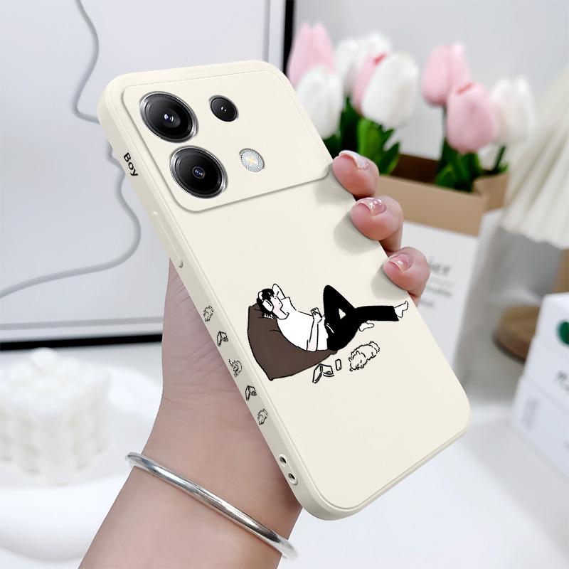 Чехол для телефона 'Пара на диване' для Xiaomi Poco F8 F7 X7 X6 F6 M6 M5 M5S F5 X5 F4 X4 M4 F3 M3 X3 Pro 4G 5G GT Силиконовый чехол