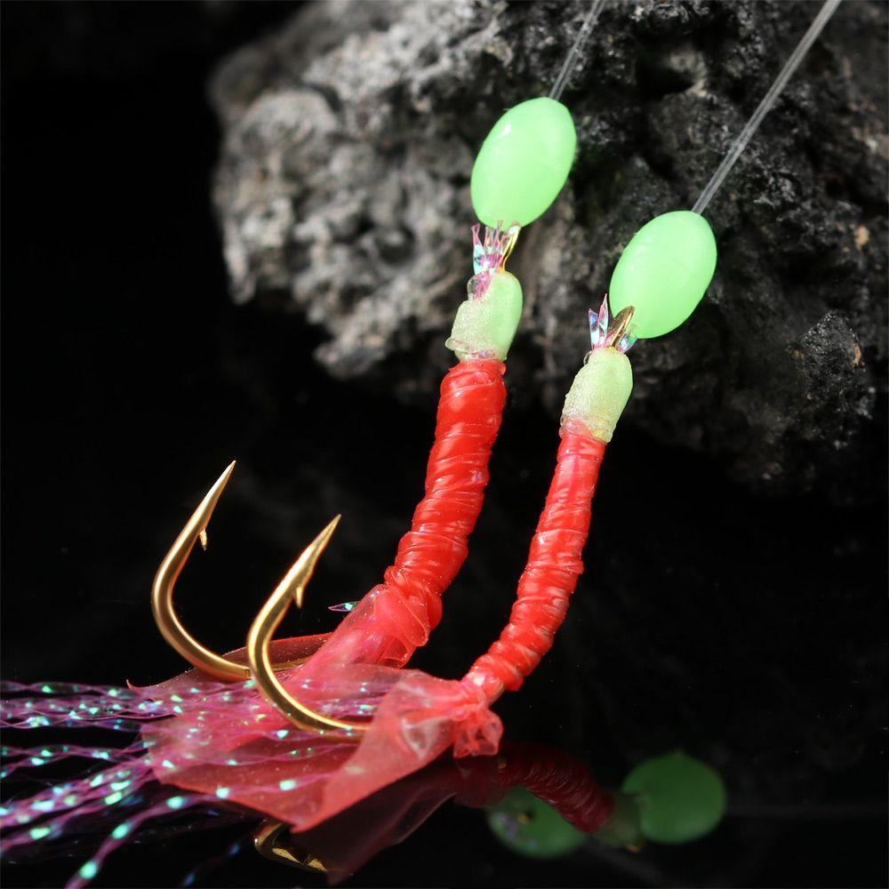 Swivel Feather Hook Fishskin String Hooks Mackerel Pesca Fish Tackle Fishing Lures Sea Bait