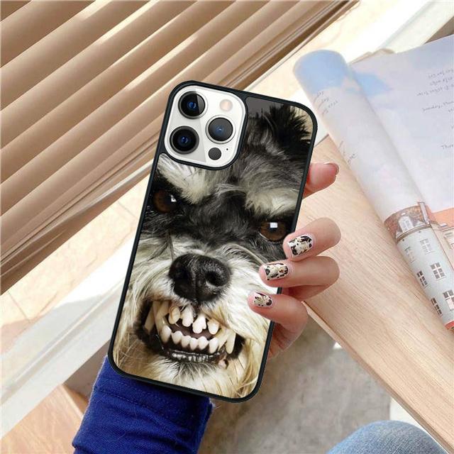 Lovely Dogs Schnauzer Phone Case Cover For iPhone 17 Air 15 16 14 13 12 Pro Max 11 Pro Max Plus Coque Shell