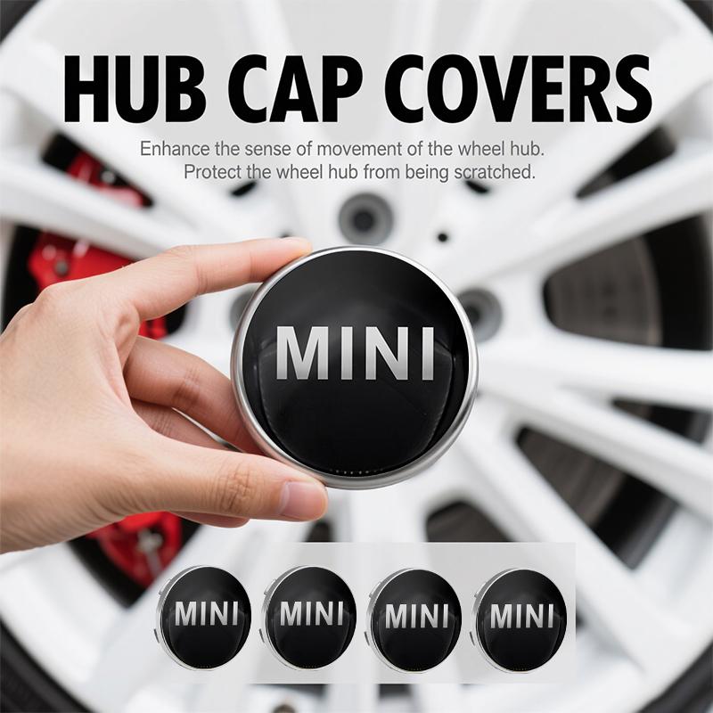 4Pcs Car Wheel Center Hub Cap Logo Stickers Rim Cover For Mini Cooper R50 R52 R53 R55 R56 R60 R61 F54 F55 F56 F60 Clubman TD1