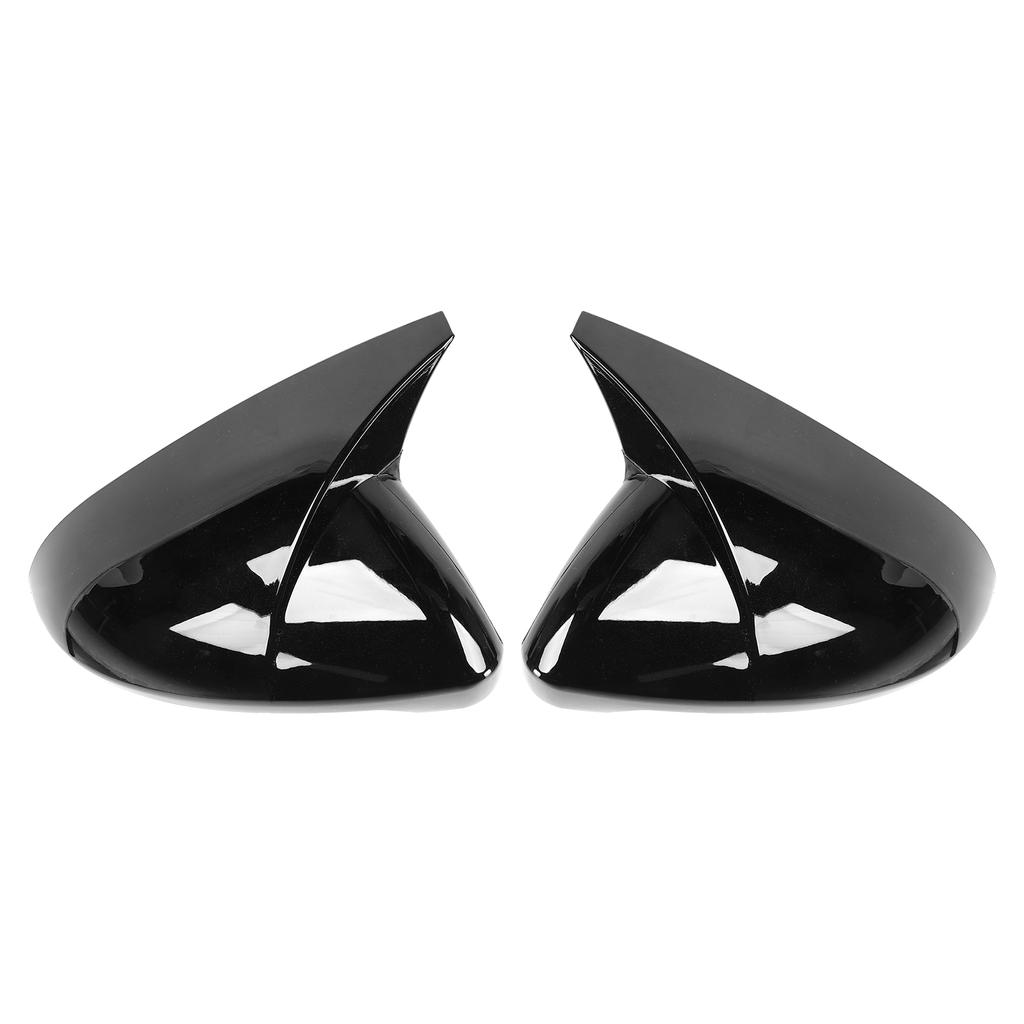 Пара Накладка на зеркало заднего вида Защита Корпус Стиль рога Подходит для MK7 MK7.5 GTD R 2013 2020Черный