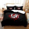 Комплект постельного белья с 3D-принтом Korn Rock Band, пододеяльник, комплект постельного белья, пододеяльник, наволочка, одеяло размера king-size, комплект постельного белья для мальчиков и взрослых