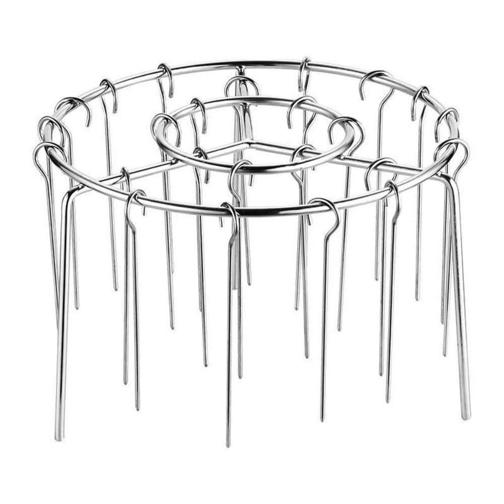 Heat-Resistant Air Fryer Skewer Stand Stainless Steel Skewers Rack Home Kitchen