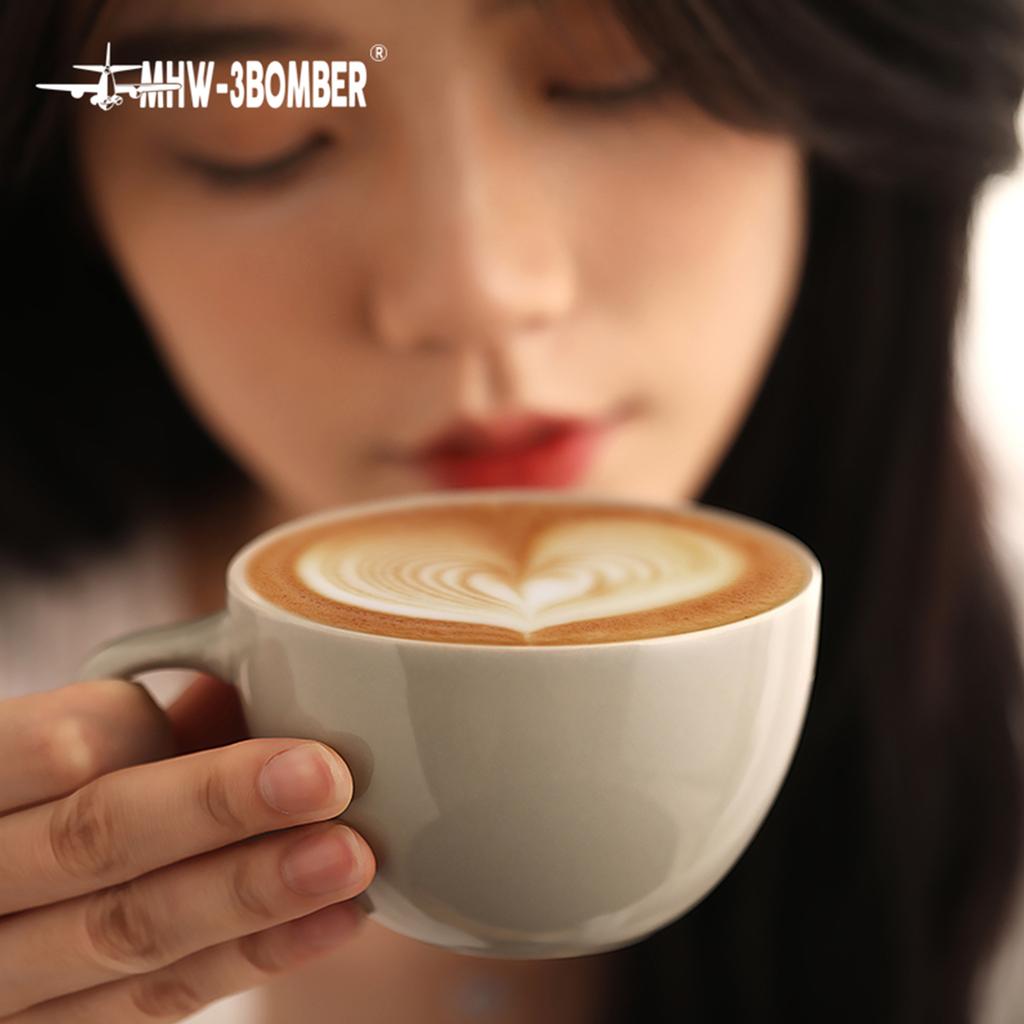 Керамические чашки для эспрессо 300 мл Классический кофейный набор с блюдцами и кофейной ложкой Арт Латте Мокко Чайные кружки Шикарные кухонные инструменты для дома